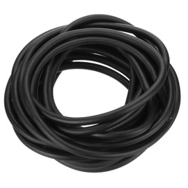 PATIKIL 26 ft (8 m) Natural Latex Hose, 1/4 Inch (6 mm) ID x 3/8 Inch (9 mm) OD Twin Rubber Hose for Sports, Fitness, Toys and Experiments, High-Quality Natural Latex, Non-Slip, Black