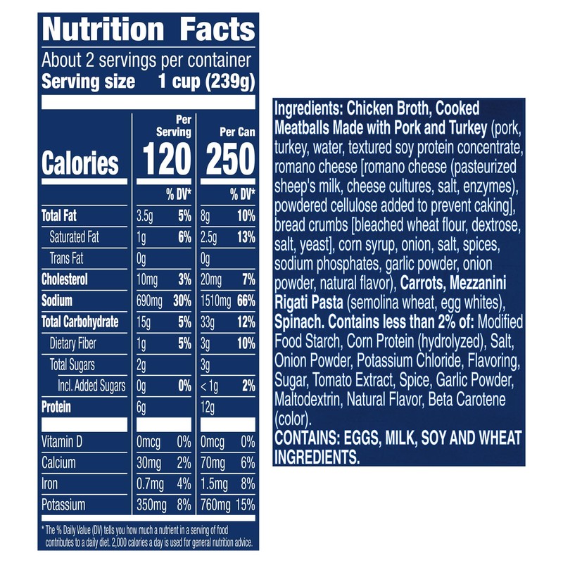 Progresso Italian-Style Wedding Soup, Traditional Canned Soup, 18.5 oz (Pack