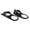 2pcs Front Bumper Foglight Cover Dual Holes Car Accessory Fit