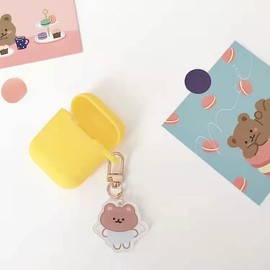 ZHSH Kawaii Bear Backpack Decoration Pendant for Girls, Cute Cartoon Keychain for Airtag Bag Handbag School Bag Purse, C-3pc