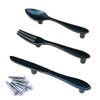 3Pcs DIY Creative Spoon Fork Knife Kitchen Cabinet Closet Drawer