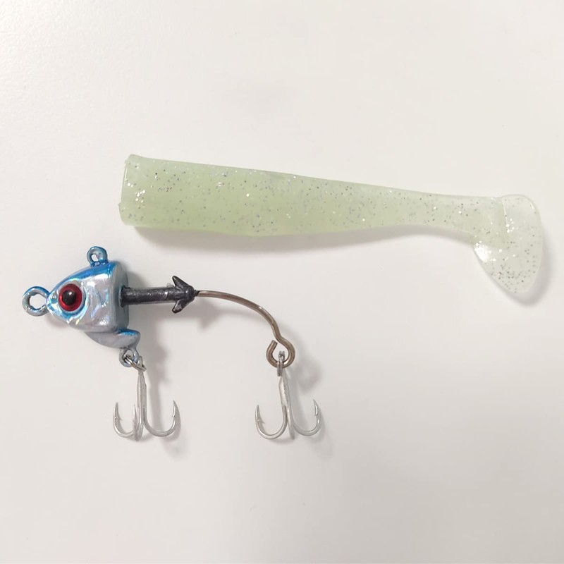 オルルド釣具 バイブレーションジグヘッド 27g 5カラーセット ワーム ヒラメゲーム シーバス・マゴチ・タチウオ・青物に ジギング/ショアジギング（27g） qb100249a01n01