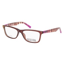 Kenneth Cole KC0757 Eyeglass Frames - Shiny Dark Brown Frame, 54 mm Lens Diameter KC075754048
