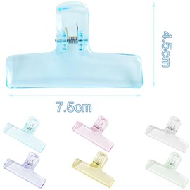 Eyeball Clips, Book Clips, Transparent Clips, Fixed Buckles, Book Clips, Office Supplies, Documents, Decoration, Fashion, Cute, Plastic, Durable, Food Storage, Easy to Use, Multi-Purpose, Pack of 6