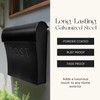 NACH Vicki Black Mailboxes for Outside Wall Mount, Weather Resistant