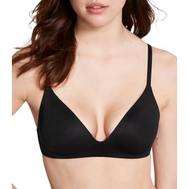 Victoria's Secret Women's Wear Everywhere Lightly Lined Wireless Bra, Bras for Women, Pure Black, 38DD