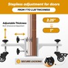 Saker Door Installation Kit with Dolly, 300LB Heavy Duty Adjustable