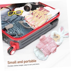 Yardwe Pack of 40 Plastic Clothes Hangers for Dog Clothes Clothes Rack Clothes Rack for Dogs Pet Clothes Rack Accessories