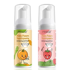 Foam Toothpaste Kids, Toddler Toothpaste with Low Fluoride, Foaming Toothpaste Kids Mouthwash for Dental Care, Kids Foam Toothpaste for U-Shape Electric Toothbrush