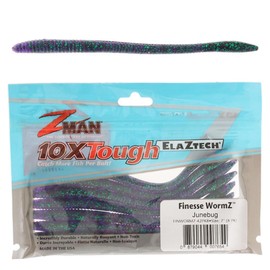 Z-Man Finesse WormZ Bait, June Bug, 7-Inch