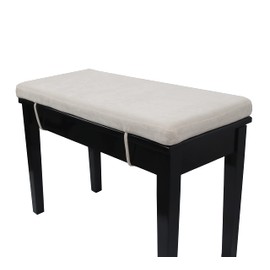 Loveboat Washable Bench Cushion, Non-Slip Bench Pad for Shoe Storage, Window, Piano, Dining 40"x14"x2" Milky White