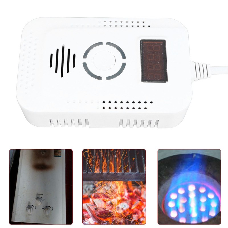 CO Gas Alarm Digital Display High Sensitivity Sound Light Warning