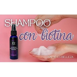 JYE Shampoo enriquecido con Biotina, orgánico libre de químicos. Tratamiento natural anticaída, ayuda al crecimiento del cabello. Incluye 10 botellas 