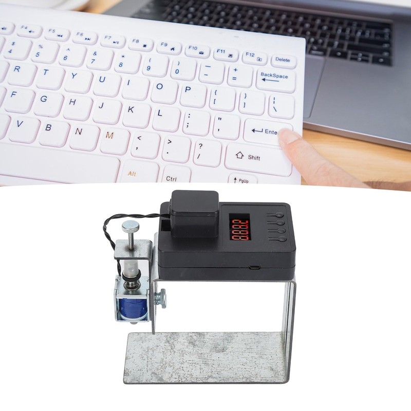 Computer Keyboard Clicker, Adjustable Physical Clicker Auto Random Click, Mouse