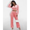 SMSN Women Sweatsuits Set Velvet 2 Piece Tracksuit Outfits Velour