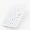 Radite LDTI-TEP-15 Letter Eraser Template TECHNICAL ERASER PLATE WHITE