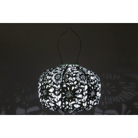 Allsop Home and Garden 32531 Soji Stella-Square Sunflower Solar Lantern, Sage