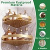 YEMNMFH Corner Shower Shelves - 2 Tier No Drilling Shower