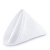Weddecor 20 Inch White Cotton Polyester Table Napkin for Home,