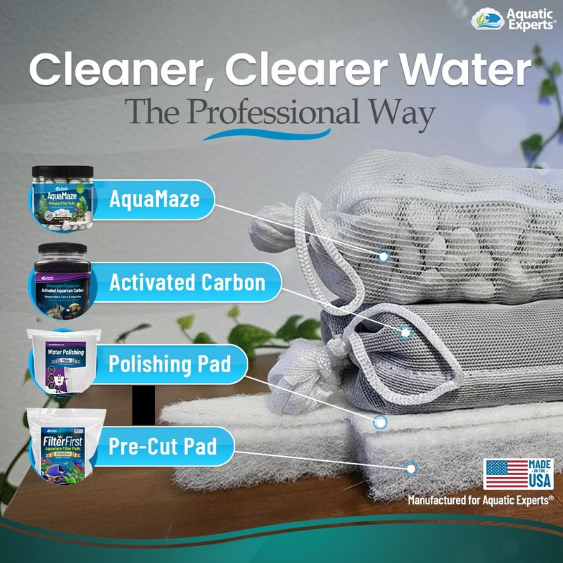 Aquatic Experts Aquarium Filter Floss for Fish Tank Filters -