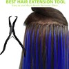 Hair Extension Beads Remover Pliers Black - Stainless Steel Microlink