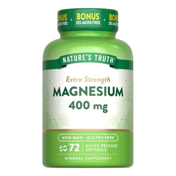 Nature's Truth Suplemento de Magnesio - 400 Mg por cápsula