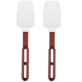 Vollrath 58110 High-Temp Spatula SoftSpoons, Set of 2 (10-Inch, Silicone Spoon Blade),White