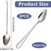 2PCS Grapefruit Spoon, Dessert Spoon Stainless Steel with Serrated Edge,