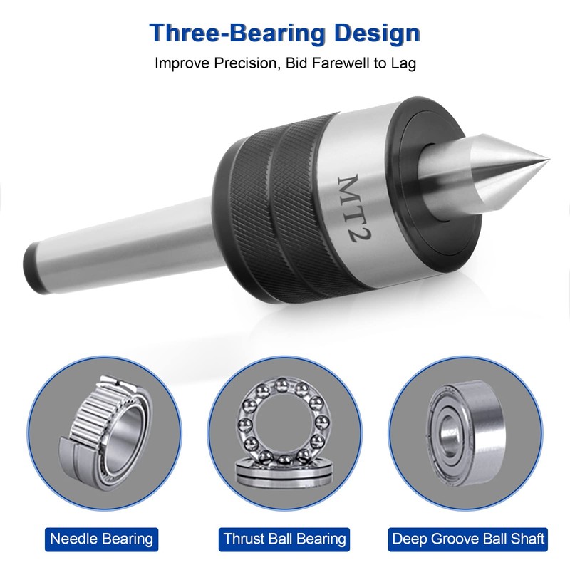 Live Centre Point, CNC Lathe Tool MT2 Precision Rotary with