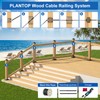 PLANTOP 20 Pairs 1/8" Black Cable Railing Kit, T316 Stainless
