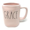Rae Dunn GRACE Pink Ceramic Mug 16 oz