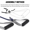 Exercise Bands Resistance Bands Set with Handles, Stretch Bands Workout