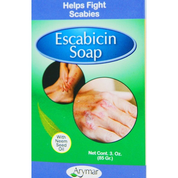 Arymar Escabicin Soap with Sulfur and Neem Oil for Scabies 3 oz