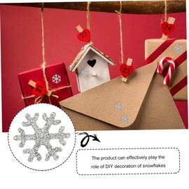 CORHAD 50pcs DIY Decorative Ornaments Mini Barrettes Sequin Applique Glitter Hair Clips DIY Hairband Part Accessories Hair Barrettes DIY Hairpin Patches Gold Powder Cloth Silver