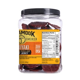 Tillamook Country Smoker Real Hardwood Smoked Silver Dollar Jerky, Teriyaki, 13 Ounce