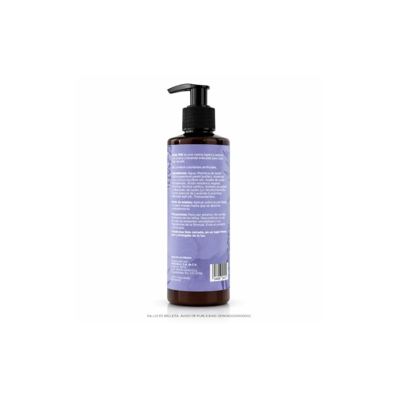 PACALLI Body Milk 230g - Crema Corporal con Karité y