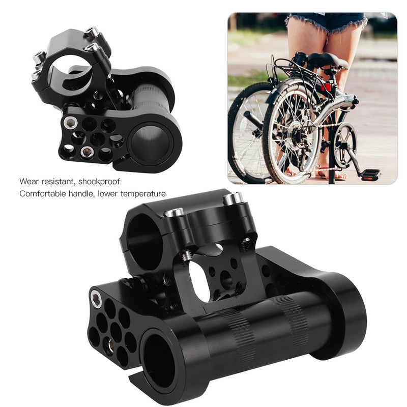 Folding Bike Adjustable Double Stem 25.4 CNC Aluminium Alloy Bicycle
