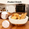 Bcxfbxd 6 Pcs Bread Basket Liner Cloth 9 Inch Round