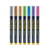Securit Chalk Marker Set Metallic, Multi-Colour, Green/Blue/Purple/Pink/Brown/Gold/Silver; 7 Pieces, Small