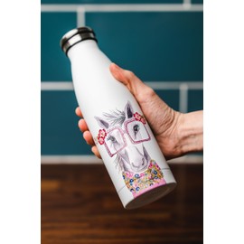 MIKASA x Tipperleyhill 500ml Water Bottle, Horse, Sleeved