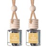 Scented Car Freshener 2 Pack - Long-lasting Fragrance:_Fresh Linen