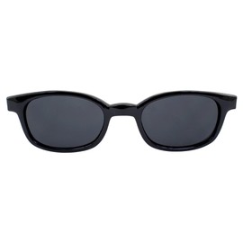 Pacific Coast Sunglasses KD's Black Matte Frame/S/D Grey Lens (21120) Rectangular Sunglasses, Adult