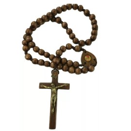 Giant Wood Rosary for Wall Decoration / Catholic Guadalupe Gift / Baptism 30”