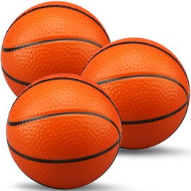 13CM Mini Foam Basketball Replacement Ball for indoor Basketball Hoop, Orange Silent Soft Basketball Squeeze Stress Ball Quiet Bouncy Ball Toy for Kids Toddler, Ball for Beach Pool Indoor Outdoor