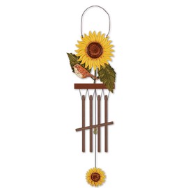 Sunset Vista KD161 Birds of a Feather Sunflower Garden Wind Chime, 15-inch Height