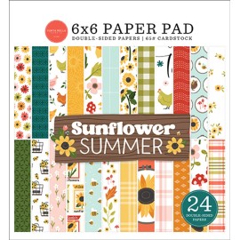 Echo Park Carta Bella -  Sunflower Summer - 6x6 Paper Pad 24 Double-sided Sheets
