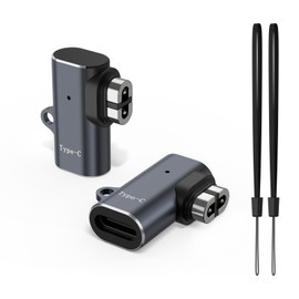 Vancle Pack of 2 USB C to SHOKZ OpenRun Pro Adapter, USB C Female Charging Adapter for Shokz Openrun/Shokz Openrun Mini/SHOKZ OpenRun Pro Mini Chargers, [With Lanyard] Portable Charging Adapter