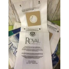 Royal Type B Vacuum Bags-10 per Pack, 10 Bags, White