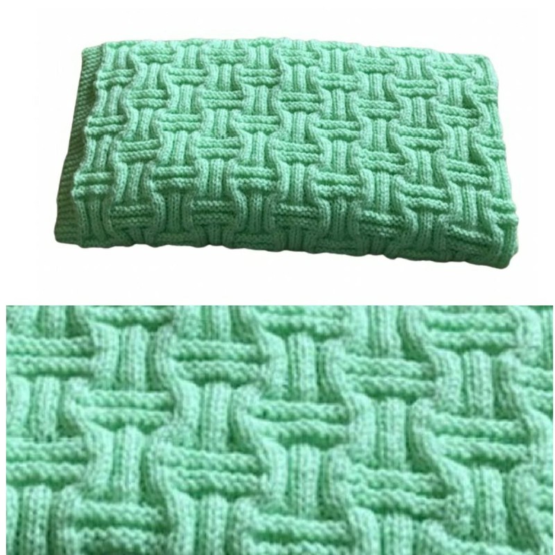 Peach Unicorn Designs Knitting Patterns for Baby Blankets x 2,