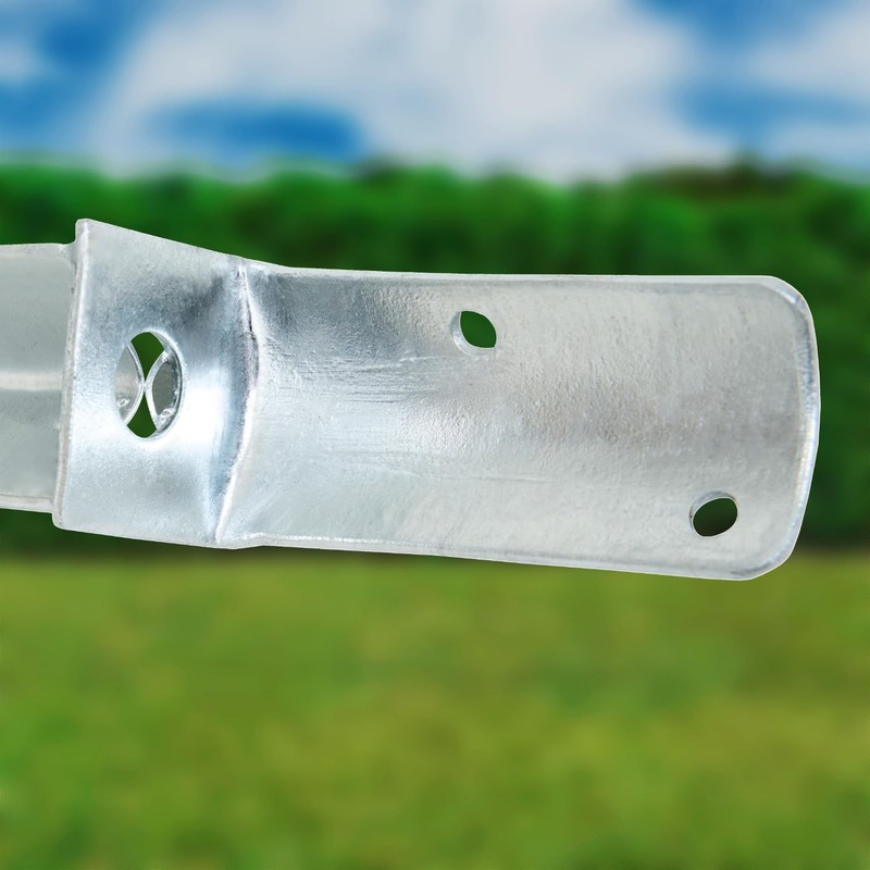 L-Shape Impact Ground Sleeve for Round Wood Posts Dimensions 50